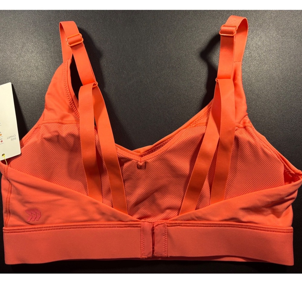 All in Motion Small Sports Bra Womens Coral Orange 32C 34A 34B 36A - Picture 3 of 5